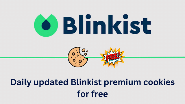 Blinkist Premium Cookies For Free