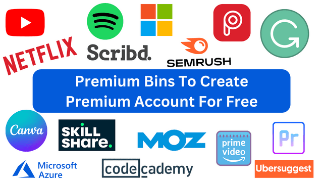 Premium Bins To Create Premium Account For Free